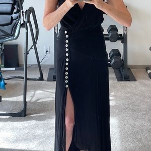Free people maxi halter dress.
